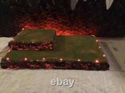 Halloween village display platform W Led Lights For Dept 56 Lemax Spooky Town Halloween village display platform W Led Lights For Dept 56 Lemax Spooky Town