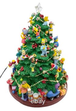 Hamilton Collection 2004 The Simpsons Christmas Tree 13.5 Resin WORKING WithBOX