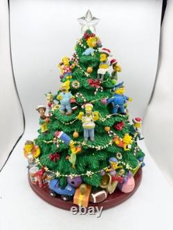 Hamilton Collection 2004 The Simpsons Christmas Tree 13.5 Resin WORKING WithBOX