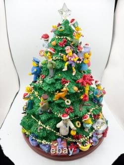 Hamilton Collection 2004 The Simpsons Christmas Tree 13.5 Resin WORKING WithBOX