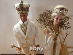Hand Made Mardi Gras King and Queen Dolls Carnival New Orleans