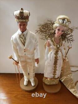 Hand Made Mardi Gras King and Queen Dolls Carnival New Orleans