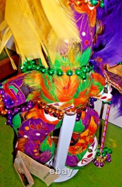 Handcrafted Mardi Gras MisChief Collectible Doll 13 Connie Born with Tag Stand