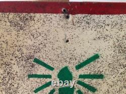 Handmade Metal Christmas Tree Stencil Sign Vintage 1980s Holiday Wall Decor #1