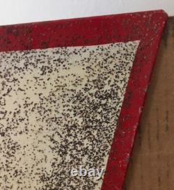 Handmade Metal Christmas Tree Stencil Sign Vintage 1980s Holiday Wall Decor #1