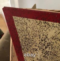 Handmade Metal Christmas Tree Stencil Sign Vintage 1980s Holiday Wall Decor #1
