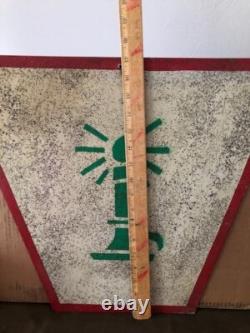Handmade Metal Christmas Tree Stencil Sign Vintage 1980s Holiday Wall Decor #1