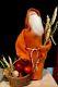 Handmade Primitive Autumn Santa For Fall