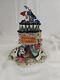 Heather Goldminc Madame Kitty's Fortune Tealight Holder 2001 Blue Sky Halloween