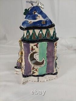 Heather Goldminc Madame Kitty's Fortune Tealight holder 2001 Blue Sky Halloween