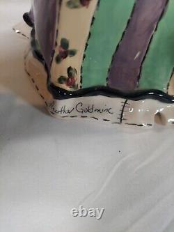 Heather Goldminc Madame Kitty's Fortune Tealight holder 2001 Blue Sky Halloween