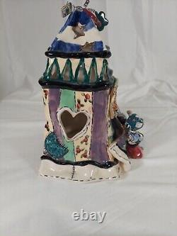 Heather Goldminc Madame Kitty's Fortune Tealight holder 2001 Blue Sky Halloween