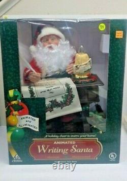 Holiday Creations Animated Writing Santa Illuminated 12 Songs Untested Read Desc