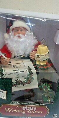 Holiday Creations Animated Writing Santa Illuminated 12 Songs Untested Read Desc