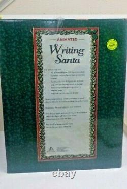 Holiday Creations Animated Writing Santa Illuminated 12 Songs Untested Read Desc