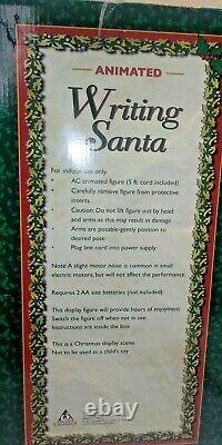 Holiday Creations Animated Writing Santa Illuminated 12 Songs Untested Read Desc