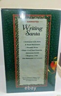 Holiday Creations Animated Writing Santa Illuminated 12 Songs Untested Read Desc