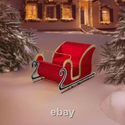 Holiday Living Life-Size Freestanding Santa's Sleigh Yard Decoration In/Outdoor