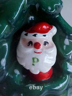 Holt Howard Christmas Tree Santa Salt & Pepper 1960