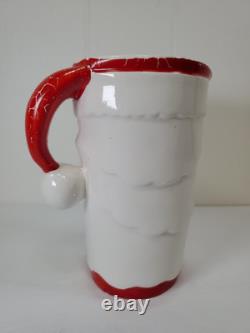 Holt Howard Winking Santa Christmas Pitcher 6 Foil tag See Photos Holt Howard Winking Santa Christmas Pitcher 6 Foil tag See Photos