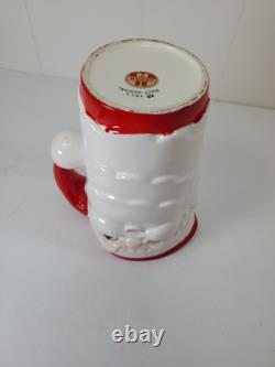 Holt Howard Winking Santa Christmas Pitcher 6 Foil tag See Photos Holt Howard Winking Santa Christmas Pitcher 6 Foil tag See Photos
