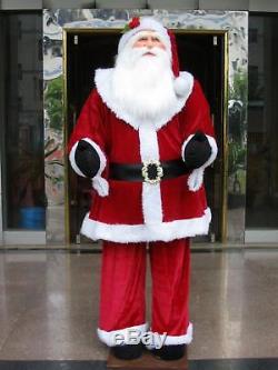 Huge 6 Foot Life-Size Decorative Plush Standing Santa Claus