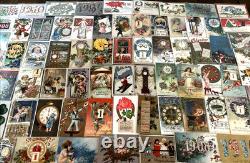 Huge Lot of 75 New Year Antique1900sPostcards-ClocksCalendarsYearsKids-m47