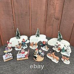 Huge Rudolph Enesco Island Of The Misfits Figurines Ice Pond Lot Of 14