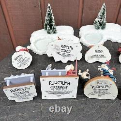 Huge Rudolph Enesco Island Of The Misfits Figurines Ice Pond Lot Of 14