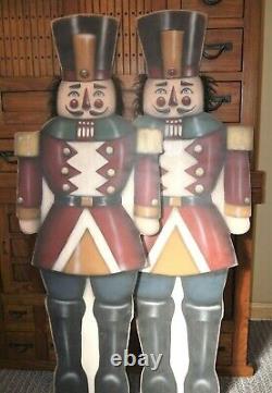 Huge pair of BONNIE BARRETT BOARDWALK Originals Christmas Nutcracker Soldier s