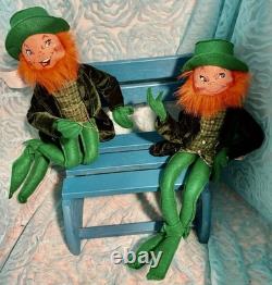IRISH St. Patrick's Day ANNALEE Mobilitee Dolls LEPRECHAUN Lot Of 10