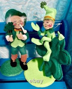 IRISH St. Patrick's Day ANNALEE Mobilitee Dolls LEPRECHAUN Lot Of 10
