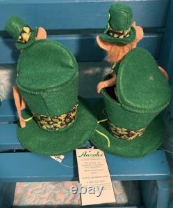 IRISH St. Patrick's Day ANNALEE Mobilitee Dolls LEPRECHAUN Lot Of 10