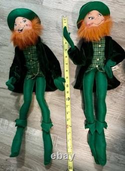 IRISH St. Patrick's Day ANNALEE Mobilitee Dolls LEPRECHAUN Lot Of 10