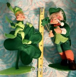 IRISH St. Patrick's Day ANNALEE Mobilitee Dolls LEPRECHAUN Lot Of 10