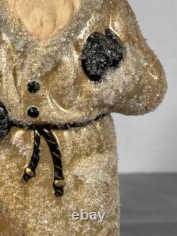Ino Schaller Gold Russian Santa Candy Container Tree Glitter Mica Germany 10