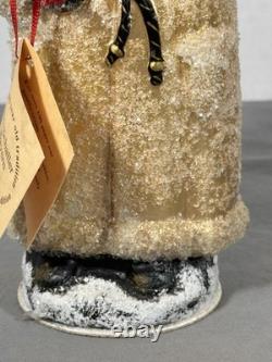 Ino Schaller Gold Russian Santa Candy Container Tree Glitter Mica Germany 10