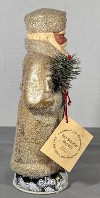 Ino Schaller Gold Russian Santa Candy Container Tree Glitter Mica Germany 10