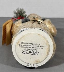 Ino Schaller Gold Russian Santa Candy Container Tree Glitter Mica Germany 10