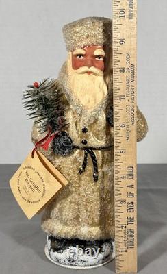 Ino Schaller Gold Russian Santa Candy Container Tree Glitter Mica Germany 10