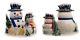 Ino Schaller Paper Mache Snowman Family Christmas Candy Container