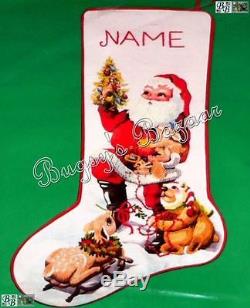 JCA SANTA & FRIENDS Stocking Animals Crewel Christmas Kit Charlene Gerrish