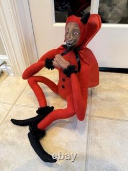 JOE SPENCER Gathered Traditions Halloween Devil Doll Art Decor