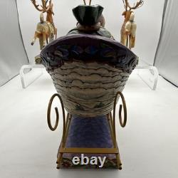 Jim Shore 2004 Set of 4 1 Sleigh Delivering Joy with3 Reindeer Complete READ