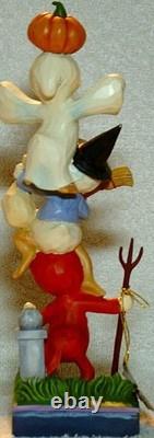 Jim Shore Disney Traditions Huey, Dewey & Louie Stacked Halloween 6007079 Mib