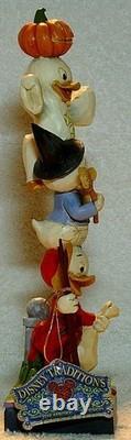 Jim Shore Disney Traditions Huey, Dewey & Louie Stacked Halloween 6007079 Mib