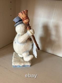 Jim Shore Frosty The With Broom Statue Snowman