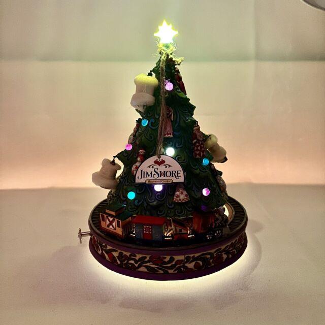 Jim Shore Heartwood Creek All Aboard For Christmas Joy Tree Music Rare Bnwb