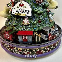 Jim Shore Heartwood Creek All Aboard For Christmas Joy Tree Music RARE BNWB