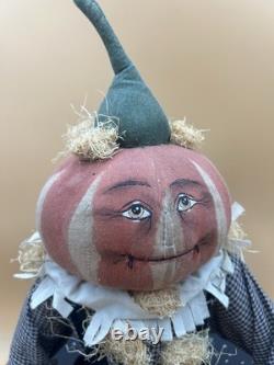 Joe Spencer Britches Pumpkin Head Doll Halloween